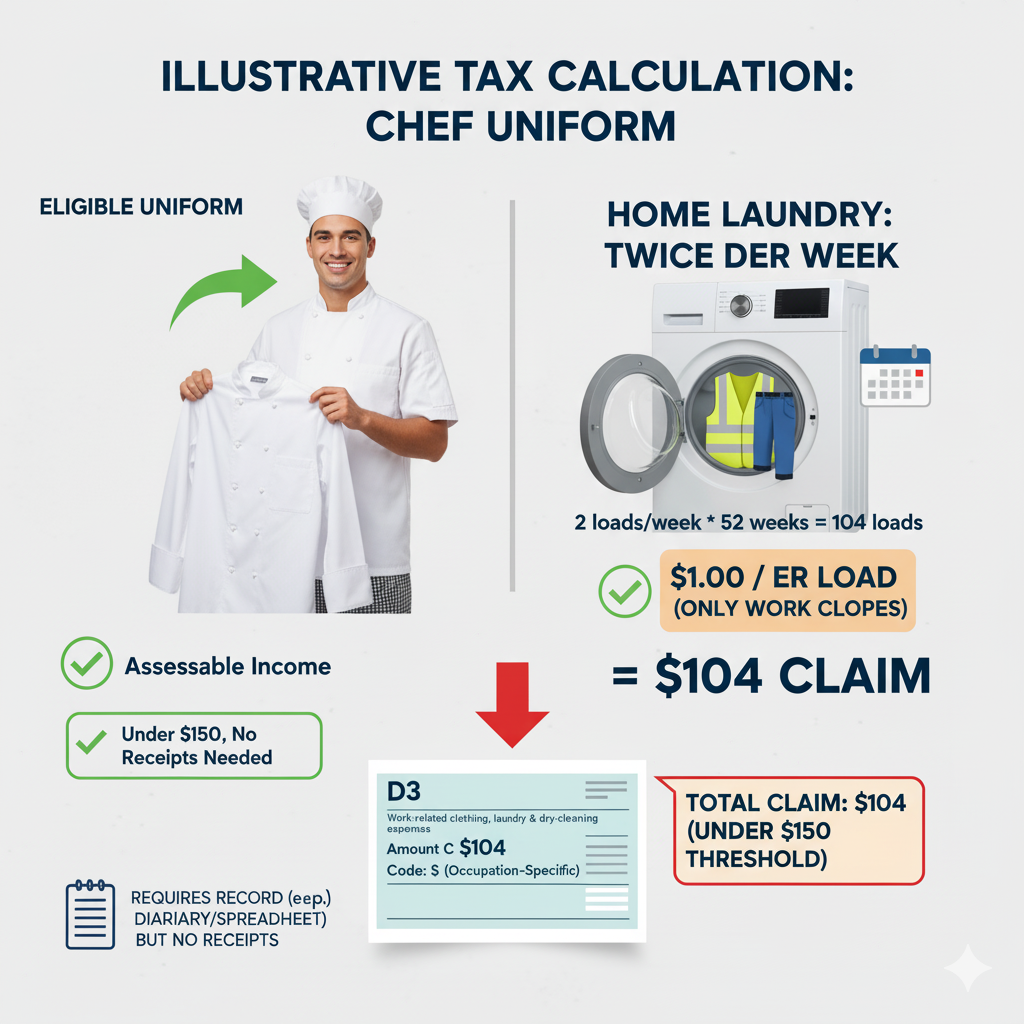 ATO laundry tax calculation guide